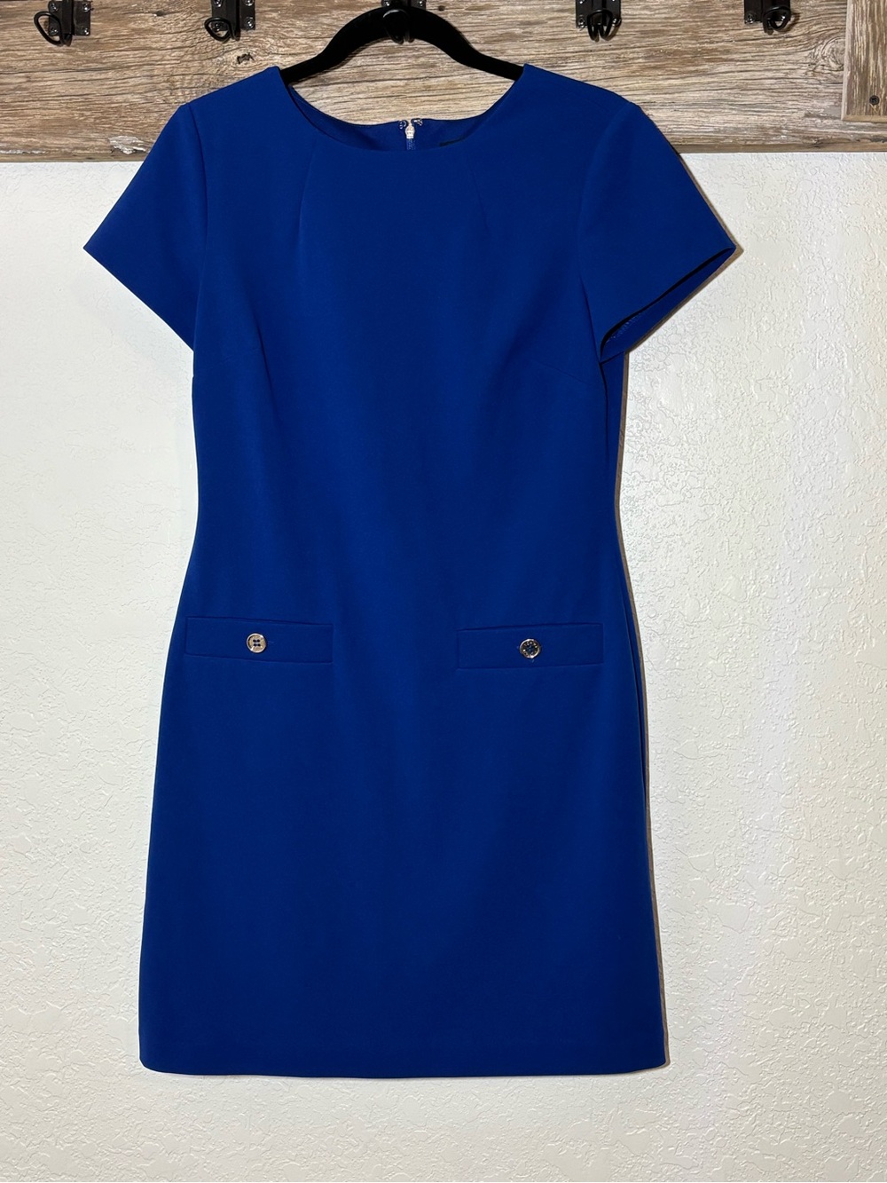 Tommy Hilfiger Cobalt Blue Short-Sleeve Sheath Dress, Size 4